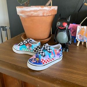 Vans x Sailor Moon Old School Patchwork in size 7 with Velcro closure.